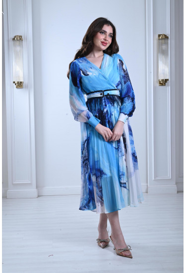 فستان ميدي مستوحي من الطبيعة فستان ميدي مستوحي من الطبيعة