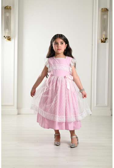 فستان بناتي رقيق مقاس كبير فستان بناتي رقيق مقاس كبير