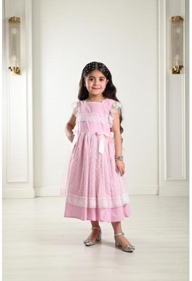 فستان بناتي رقيق مقاس كبير فستان بناتي رقيق مقاس كبير