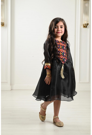 فستان أورجانزا للأطفال مقاس صغير فستان أورجانزا للأطفال مقاس صغير