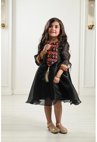 فستان أورجانزا للأطفال مقاس صغير فستان أورجانزا للأطفال مقاس صغير