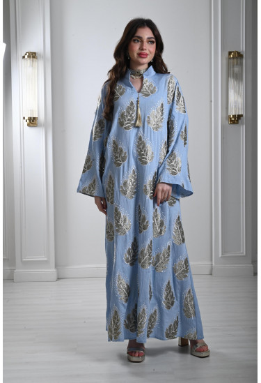 جلابية طويلة برسومات من الترتر