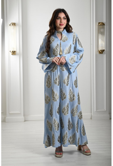 جلابية طويلة برسومات من الترتر