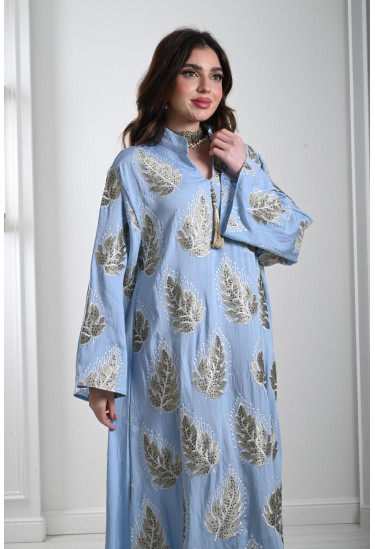 جلابية طويلة برسومات من الترتر