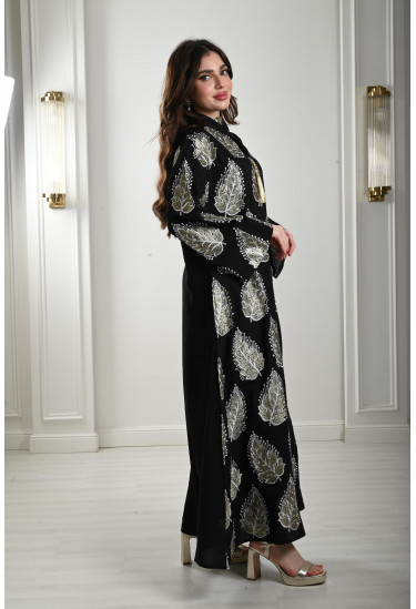 جلابية طويلة برسومات من الترتر