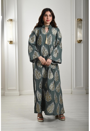 جلابية طويلة برسومات من الترتر