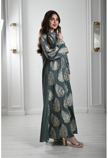 جلابية طويلة برسومات من الترتر