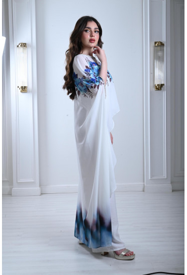 فستان عصري بطباعات من الزهور