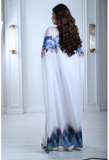 فستان عصري بطباعات من الزهور