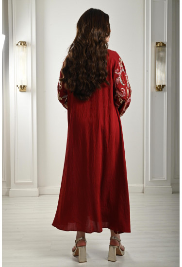 جلابية طويلة بياقة عالية