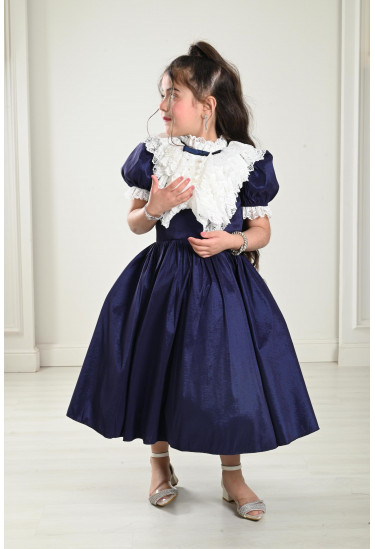 فستان بناتي بفيونكة مقاس صغير