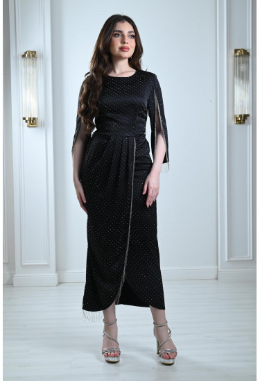 فستان ميدي بنمط جونلة لف فستان ميدي بنمط جونلة لف