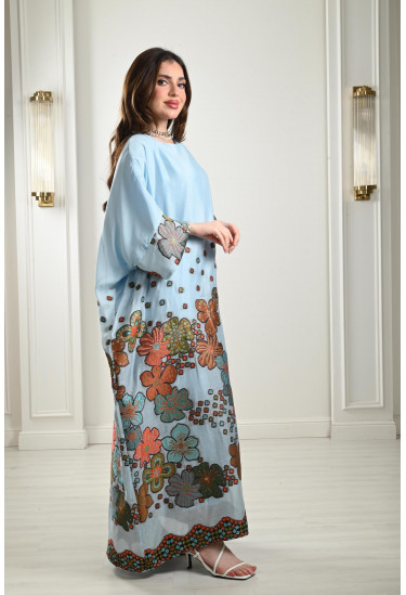 جلابية مطرزة تطريز ملون أنيق