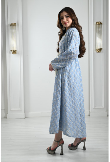 جلابية ميدي مطرزة