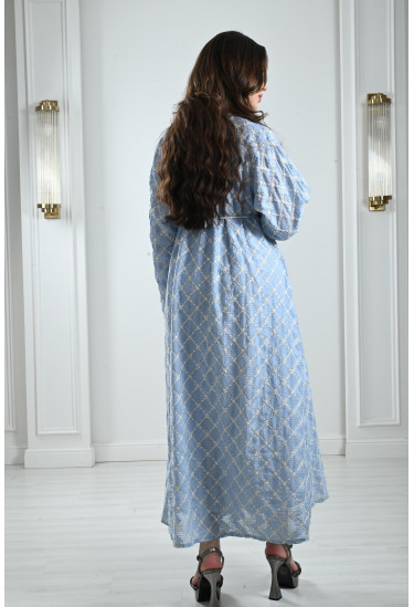 جلابية ميدي مطرزة