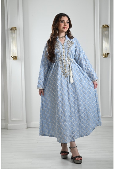 جلابية ميدي مطرزة