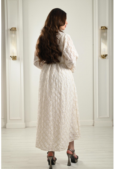 جلابية ميدي مطرزة