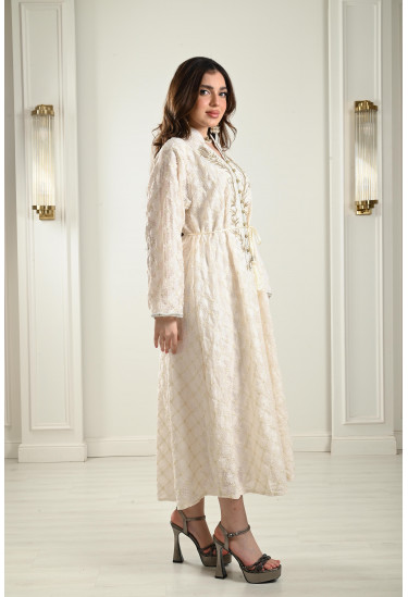 جلابية ميدي مطرزة