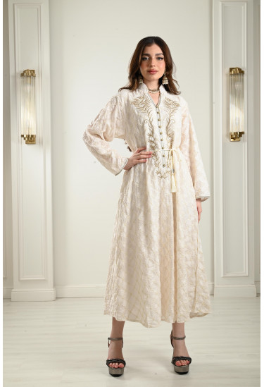 جلابية ميدي مطرزة