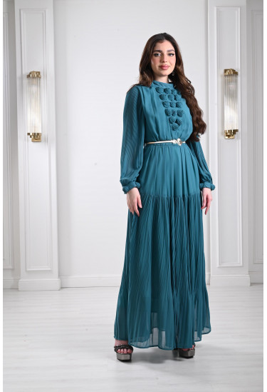 فستان بيليسية مزين بالزهور