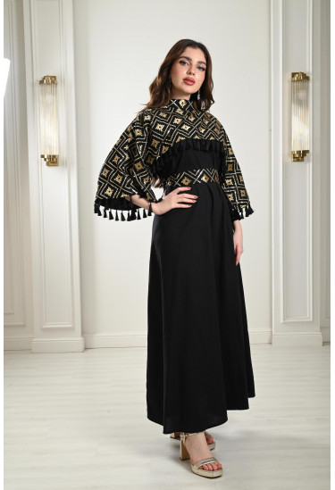 جلابية طويلة مزينة بالترتر