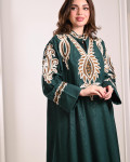 جلابية طويلة بتطريز أنيق