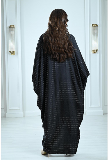 جلابية طويلة مرصعة أستراس بالكامل 