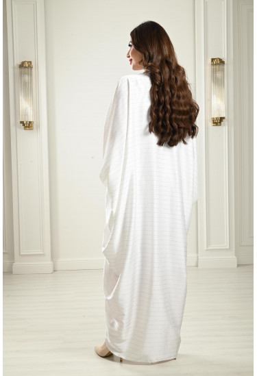 جلابية طويلة مرصعة أستراس بالكامل 