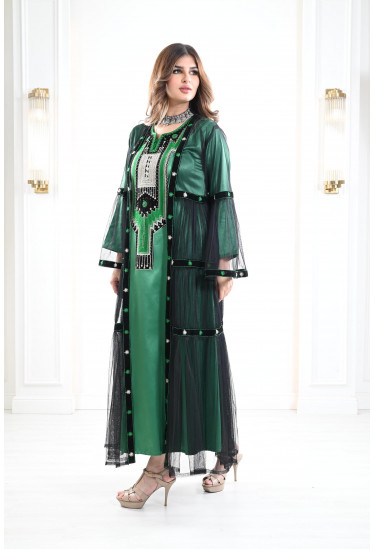 جلابية من الستان المطرز جلابية من الستان المطرز