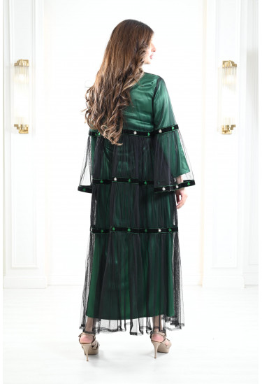 جلابية من الستان المطرز جلابية من الستان المطرز