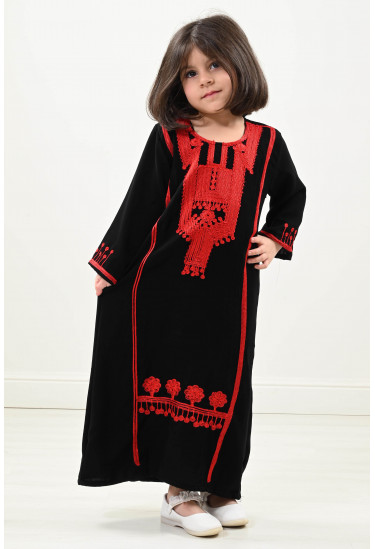 جلابية أطفال بأكمام طويلة