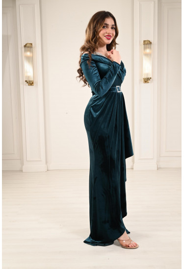 فستان طويل اوف شولدر