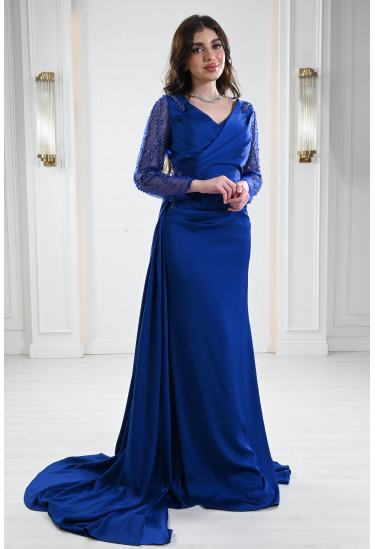 فستان سهرة مطرز فخم