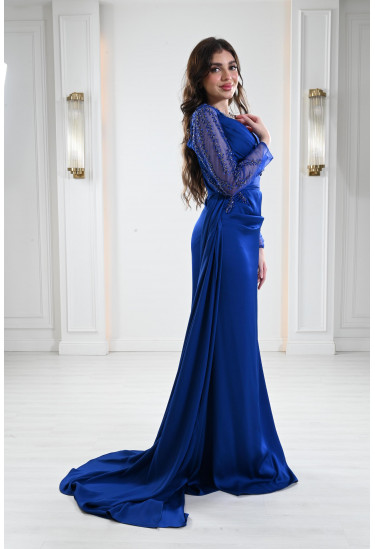 فستان سهرة مطرز فخم