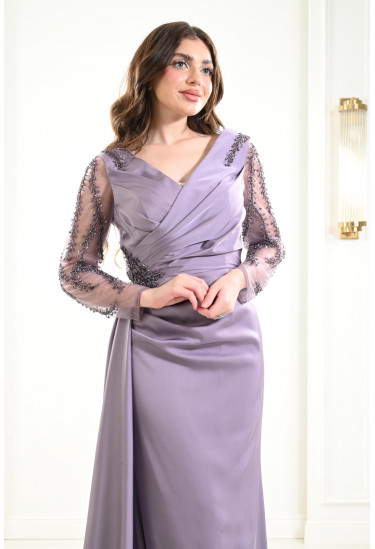 فستان سهرة مطرز فخم