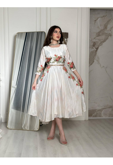 فستان ميدي ناعم ومميز