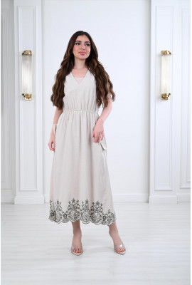 فستان ميدي بأكمام 3/4