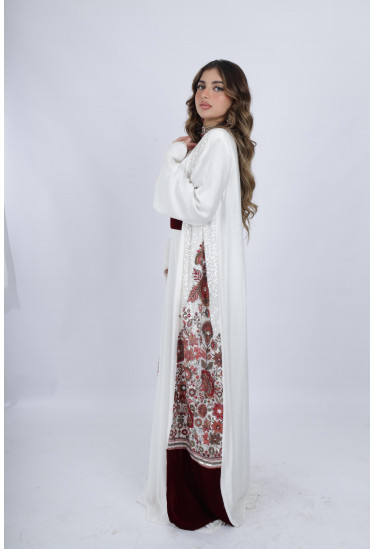  قفطان مغربي بتطريز زهري ولمسات رقيقة