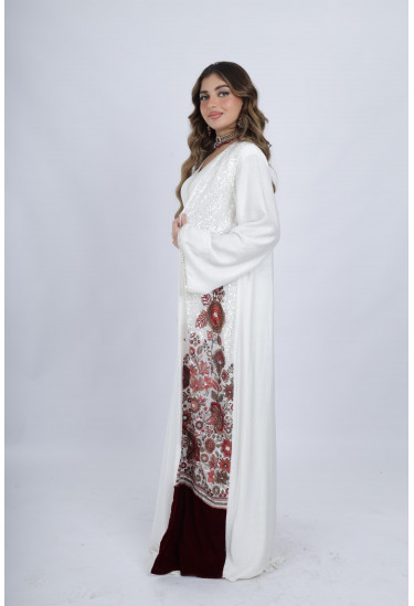  قفطان مغربي بتطريز زهري ولمسات رقيقة