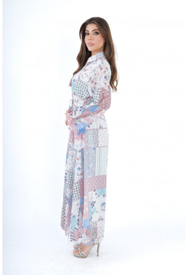 جلابية نسائية بطبعة بوهيمية أنيقة