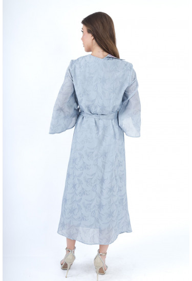 فستان بخامة منقوشه