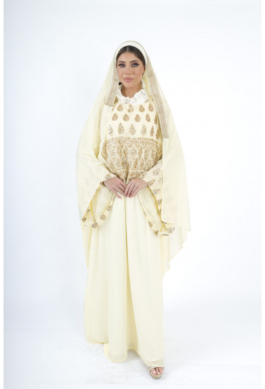 جلابيه طويله بتصميم ملكي