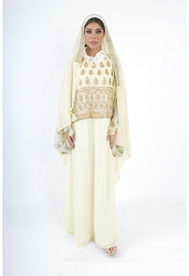 جلابيه طويله بتصميم ملكي