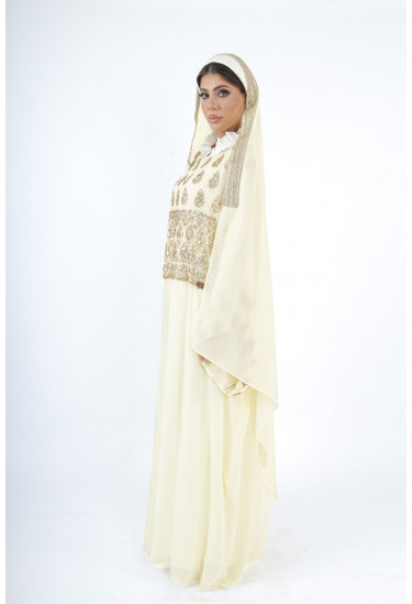 جلابيه طويله بتصميم ملكي