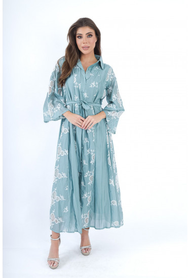 جلابيه نسائي تطريز مفرغ جلابيه نسائي تطريز مفرغ