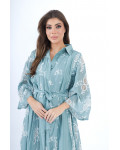 جلابيه نسائي تطريز مفرغ