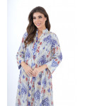 جلابية نسائية منقوشة بألوان زاهية جلابية نسائية منقوشة بألوان زاهية