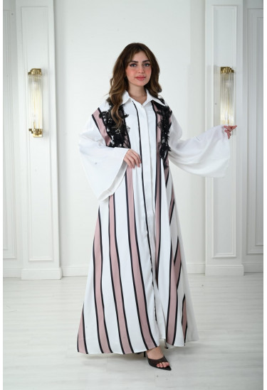 جلابيه نسائي مقلمه للطلعات اليوميه