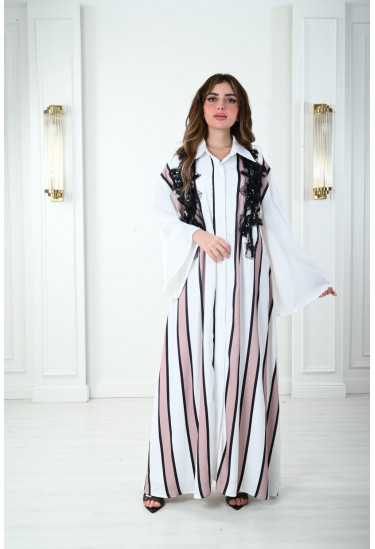 جلابيه نسائي مقلمه للطلعات اليوميه