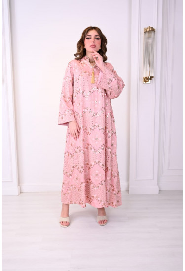 جلابيه فاخره بتطريز  لامع لطله مميزه